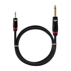 최고급 AUX 국산 제작 3극 3.5파이 TRS 스테레오 55 모노 TS 케이블 0.5M