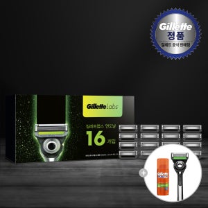 [추가적립]질레트랩스 딥클렌징바 면도날 16입[증정/별도배송]하이드라젤+랩스면도기