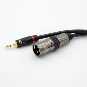최고급 캐논 XLR 숫 국산 제작 3극 TRS 3.5파이 변환 케이블 0.5M