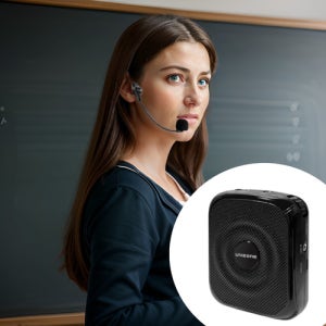 확성기 강의용마이크 수업용 교사 가이드 휴대용 기가폰 마이크 UZ-9088S