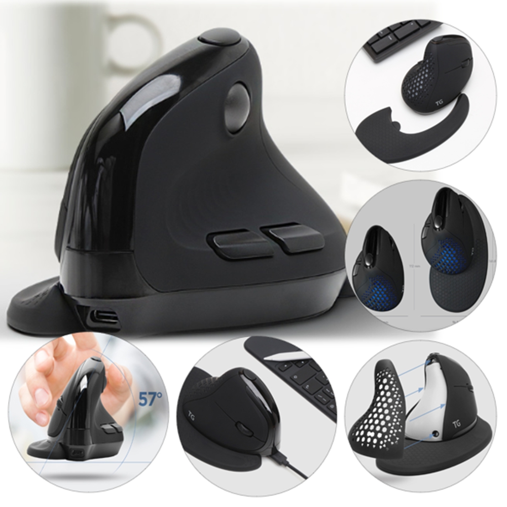 버티컬 마우스 프리미엄 무선 블루투스 마우스 손목 받침
