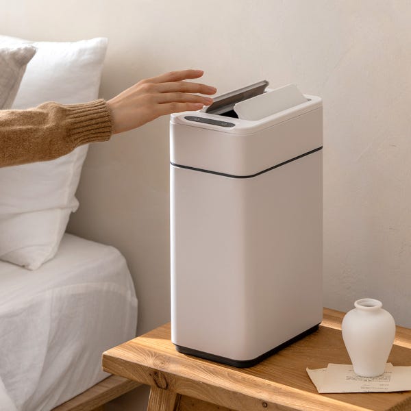 [슈퍼적립] 스마트 자동 센서 미니 쓰레기통 10L 냄새차단 인테리어 휴지통