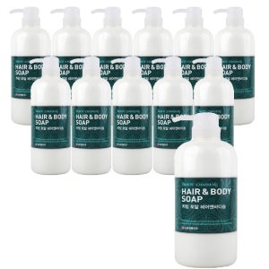 LG 차밍 헤어앤바디솝 EX 730ml x12개 샴푸 바디워시 업소용 대용량 호텔 골프장