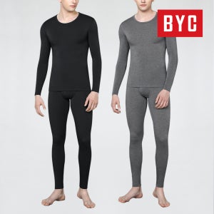 BYC 남성 기모 발열내의 보디히트 겨울내복 상하의세트 DBS0161