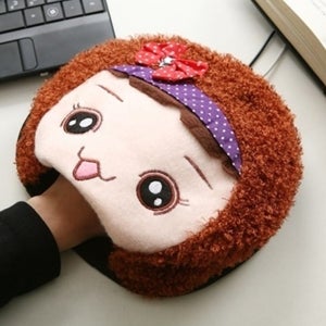 온열 발열 귀여운마우스패드 USB패드 손목쿠션