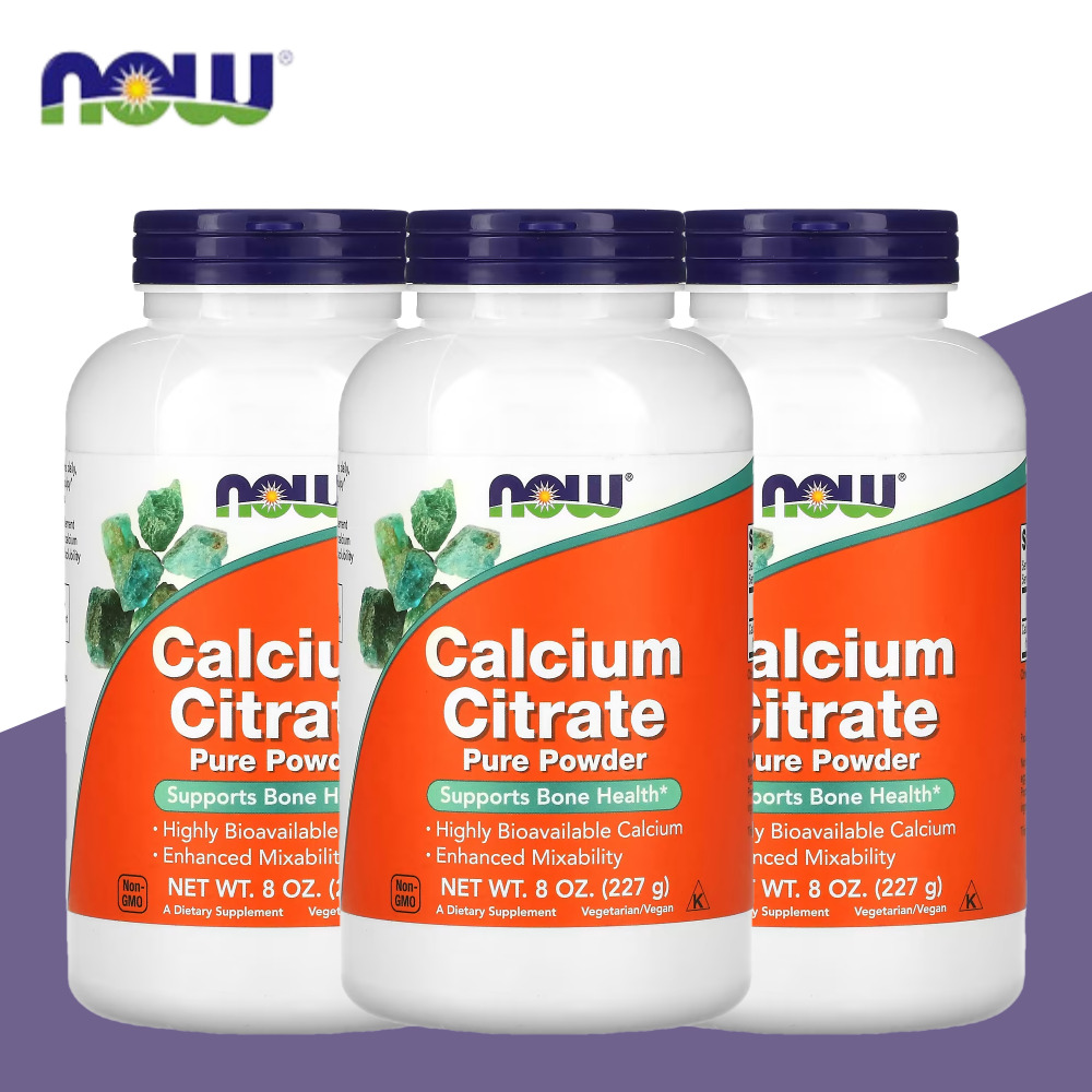 나우푸드 <b>칼슘 시트레이트</b> 구연산 <b>퓨어 파우더</b> 227g 3개