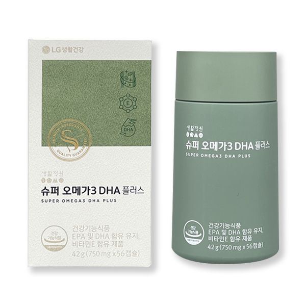 생활정원 <b>슈퍼 오메가</b>3 DHA플러스 8주분