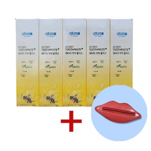 애터미 치약 200g x 5개 + 입술 치약짜개