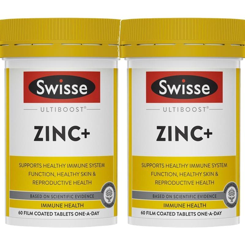 스위스 얼티<b>부스트 아연</b>+ 60정 2개 (호주) Swisse Zinc+