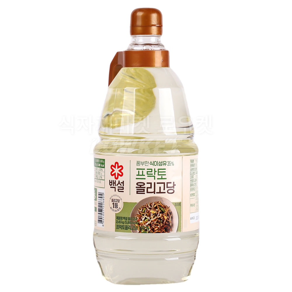 백설 <b>프락토올리고당</b> 2.45kg 업소용 식당용 대용량