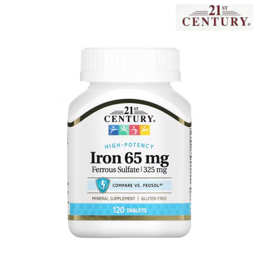 21세기센트리 철분 <b>Iron 65mg</b> 120정