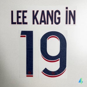 [오피셜 마킹] 23-24 PSG 파리 생제르망 리그 어웨이 이강인 네임셋