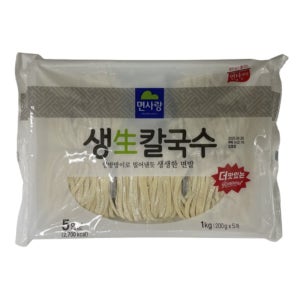 면사랑 생칼국수 1kg 5인분 실온 생면 칼국수면 사리