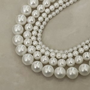 실버925 진주 목걸이 4size 3mm 4mm 6mm 8mm