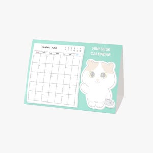 메모텍 캐릭터 미니 탁상달력 3종-점착메모지 스티키노트 달력메모지