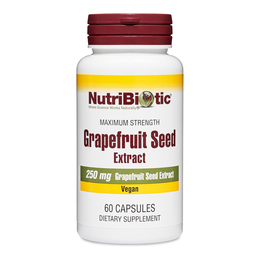 <b>뉴트리바이오틱</b> 자몽 시드 추출물 250 mg 60 캡슐