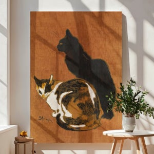 테오필 스타인렌 인테리어 명화 그림 두마리고양이 18호 50x70cm 캔버스액자