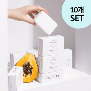 싸이클린 맑은 EM세탁비누 10개세트 생리혈지우기 생리팬티 면생리대 아기옷 속옷 얼룩제거
