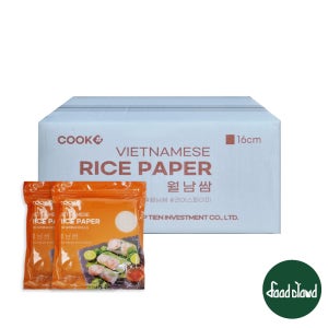 [BOX] 쿡샾 사각 월남쌈 라이스페이퍼 [300gx24개]