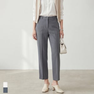 여성 슬랙스 하이웨스트 여름 정장바지 일자 스판 그레이 아이보리 팬츠