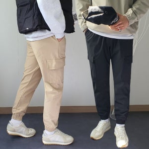 남자기모바지 카고조거팬츠 남자겨울바지