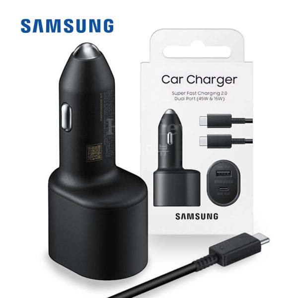 [케이블1+1] 삼성 60W 차량용 초고속 충전기 시거잭 EP-L5300