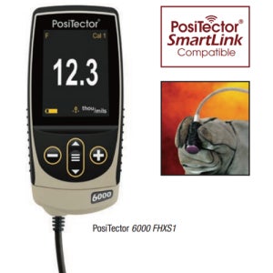 Positector 6000 FHXS1 철용 도막두께측정기 케이블타입 거친표면 고온샘플용