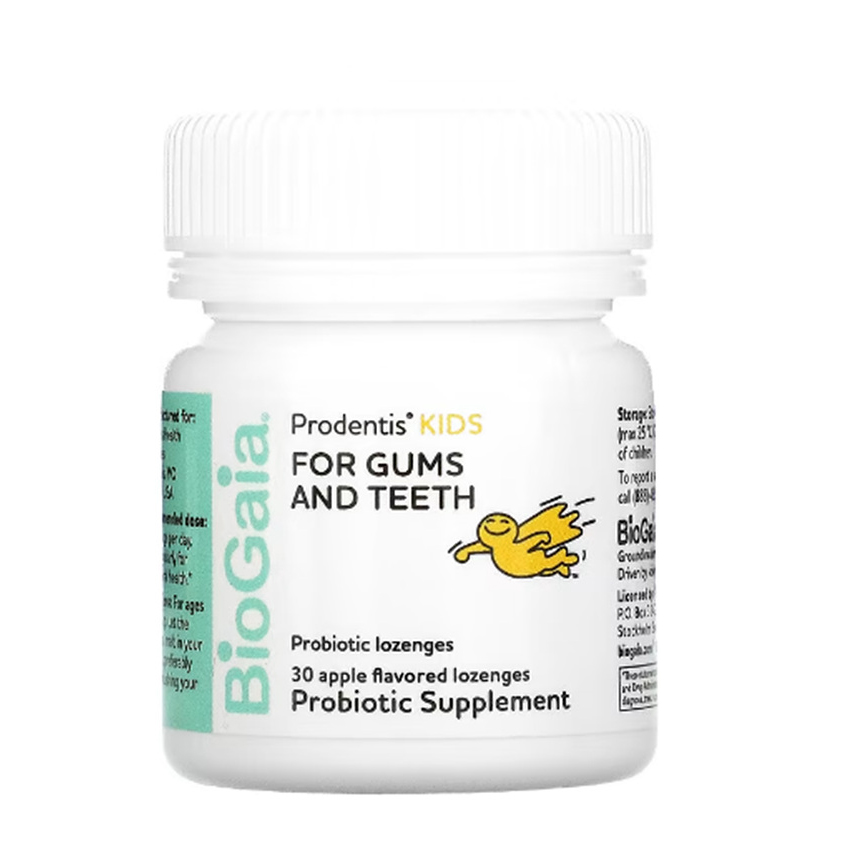 BioGaia 키즈 프로바이오틱스 프로덴티스 검<b>앤티스</b> <b>Prodentis</b> For Gums And Teeth 애플맛 30캔디
