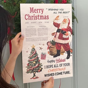 2+1 성탄절 크리스마스포스터 베이커리 스튜디오 감성 카페 인테리어 메리산타 A4 1장