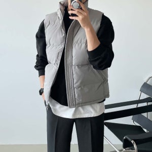 겨울 웰론 남자패딩조끼 남성조끼패딩