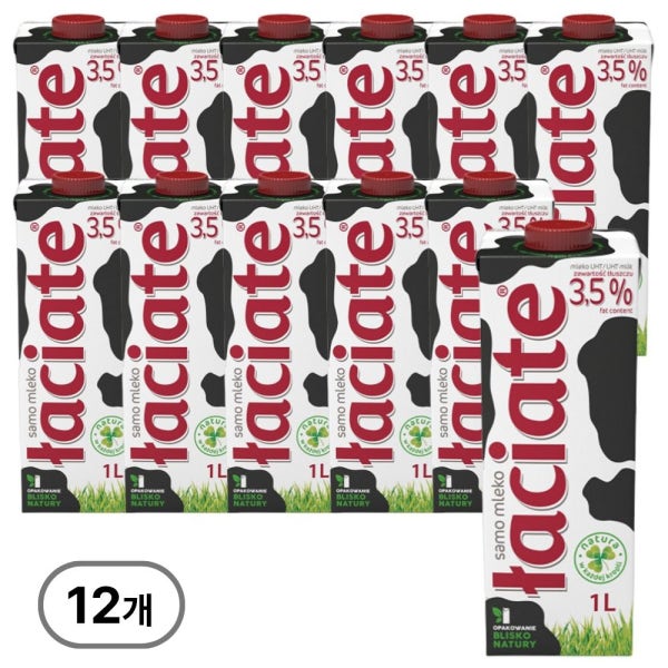 파이토 메이드 멸균우유 와치아테 3.5% 1000ml 12입
