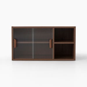 피크 2문 미니수납장 630 630mmx280mmx337mm, 2단, 브라운 5825.3410