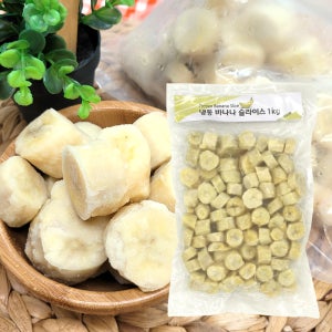 냉동 바나나 슬라이스 1kg 베트남