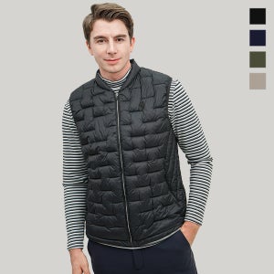 김영주골프 남성 골프웨어 헨리 경량패딩조끼 K8WMVE3057