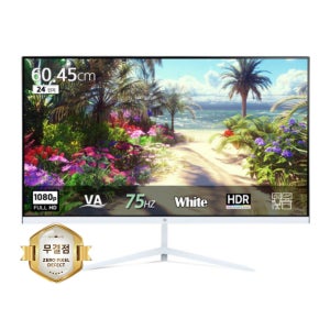 픽셀아트 PIXELART PA2430W 화이트 75Hz FHD 24형 모니터 무결점