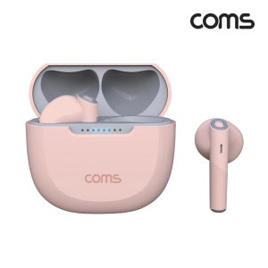 블루투스 무선 이어폰 5.3v 중저음 베이스 강화 무압박 자동페어링 핑크
