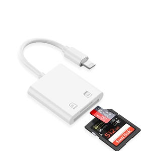 iOS 8핀 카드 리더기 SD TF 메모리 카드