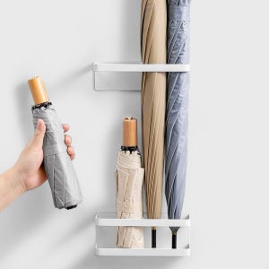 포모어 무타공 부착형 메탈 마그넷 우산꽂이 정리 수납 보관 홀더 높낮이 조절 거치대