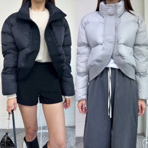 어라운드 구스 숏 패딩 자켓 3색