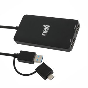 듀얼모니터연결 C타입 to HDMI확장 트리플모니터젠더 USB 변환 컨버터 RNX1316