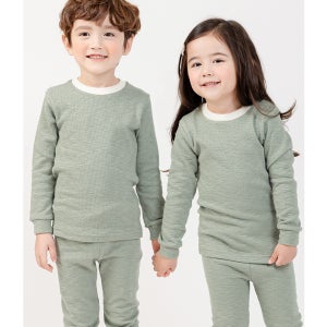 20수 골지스판 9부 긴팔 유아동 겨울실내복