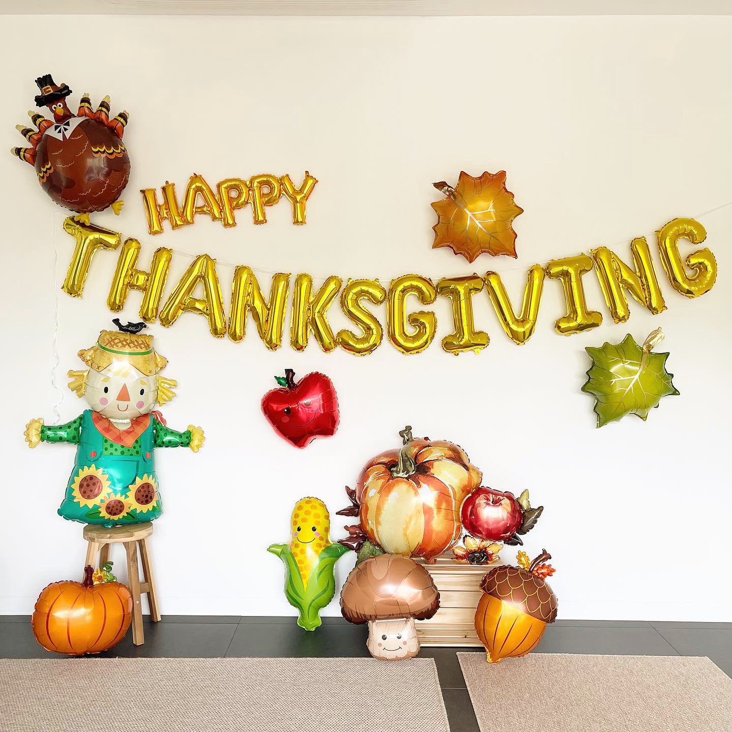 추수감사절 장식 풍선 세트 가랜드 포토존 땡스기빙 꾸미기 thanksgiving2