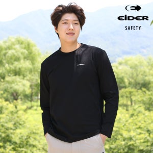 아이더 세이프티 긴팔티 여성 남성 로고 라운드 가을 티셔츠