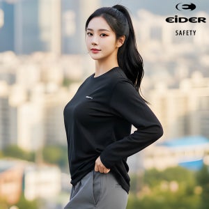 아이더 세이프티 등산 티셔츠 여성 남성 가을 겨울 기능성 로고 긴팔티