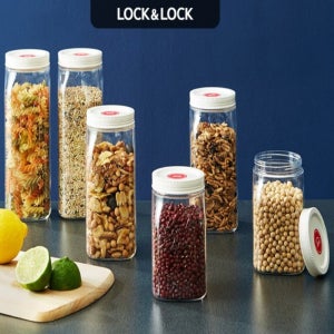 냉장고 도어 포켓 캐니스터 3P 모음전 잡곡 시리얼 양념 견과류 파스타 저장병