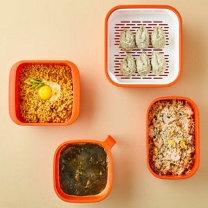 전자레인지엔 속이보이는 오 렌지락 라면 찜 덮밥 국 용기 모음전 전자렌지 전용용기