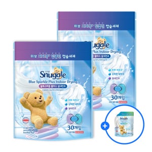 스너글 초고농축 캡슐 세제 실내건조 30개입 + 30개입 + (증정)액체세제300ml