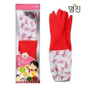 명진 롱 기모 고무장갑 100켤레 (1BOX)