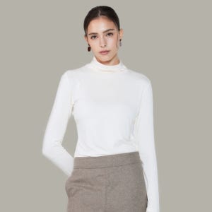 발렌티노크리스티 1+1 여성 목폴라 히트웜 히트텍 터틀넥 티셔츠