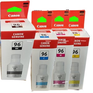 캐논 MAXIFY GX3090 GX3091 GX3092 프린터 무한 검정 칼라 잉크 GI-96bk 4색구매